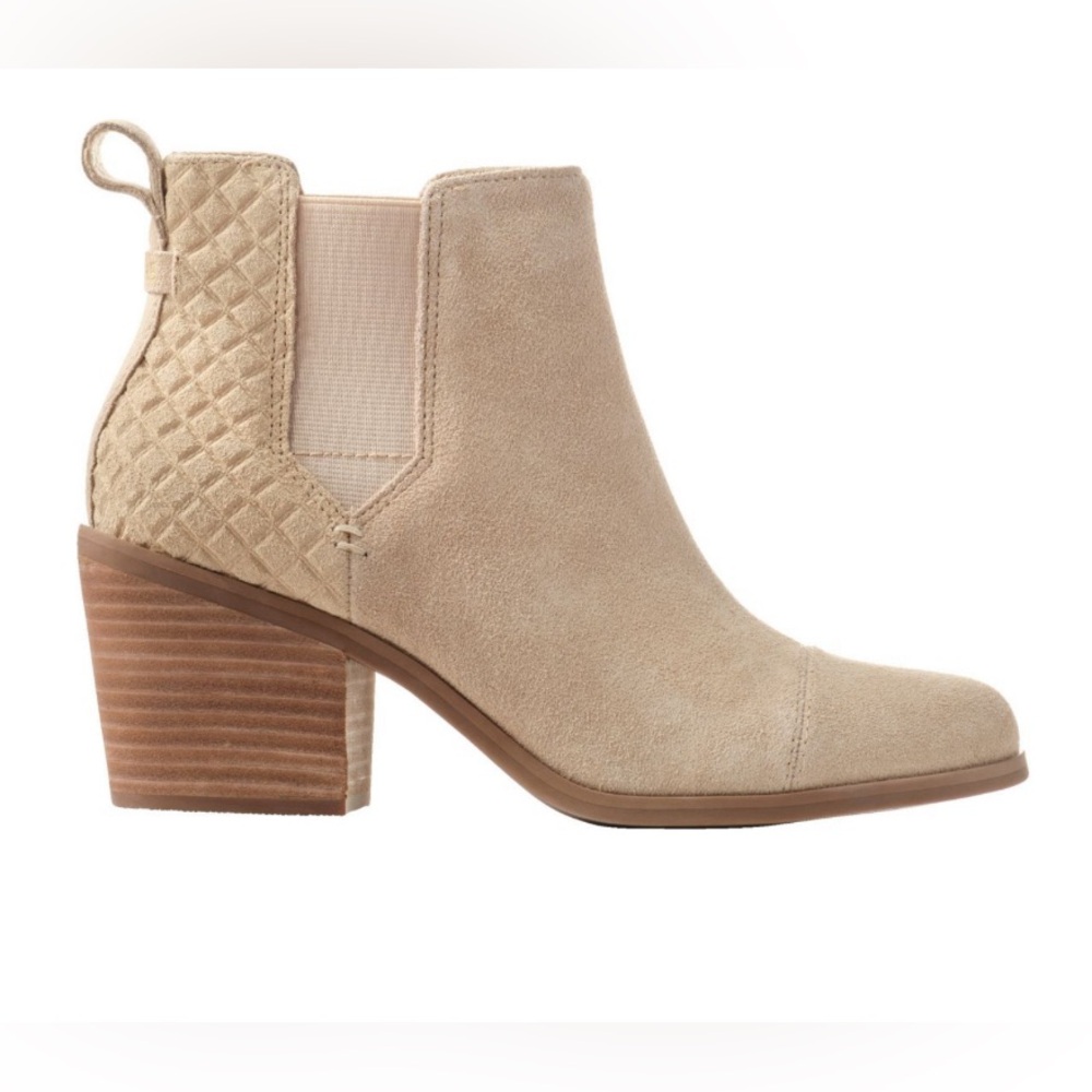 Tom’s Everly Bootie color Oat embossed Waffle